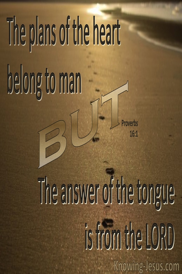 Proverbs 16:1 The Plans Of A Man (brown)